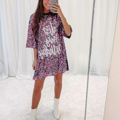 Indie Collection It's My Birthday - Rainbow Sequin Dress