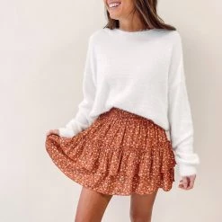 Indie Mae Clothes Autumn Ruffle Skirt