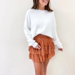 Indie Mae Clothes Autumn Ruffle Skirt