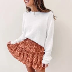 Indie Mae Clothes Autumn Ruffle Skirt