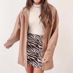 Indie Collection Rebecca Leather Shacket