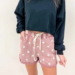 Indie Mae USA Collection Star Print Lounge Shorts