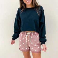 Indie Mae USA Collection Star Print Lounge Shorts