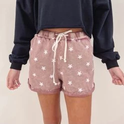 Indie Mae USA Collection Star Print Lounge Shorts