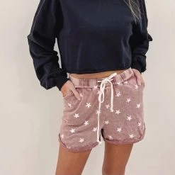 Indie Mae USA Collection Star Print Lounge Shorts