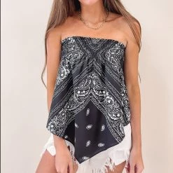 Indie Collection Bandana Tube Top New Arrivals