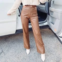 Indie Collection Brown Leather Pants