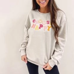 Indie Collection Choose Happy Pullover New Arrivals