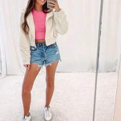 Indie Collection Cord Zip Up Jacket New Arrivals