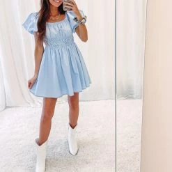 Indie Collection USA Collection Belle Dress - Blue