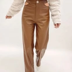Indie Collection Brown Leather Pants