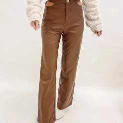 Indie Collection Brown Leather Pants
