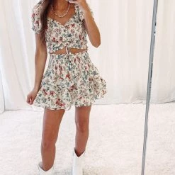 Indie Collection New Arrivals Leigh Smocked Skirt