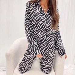 Indie Collection Zebra Pajama Set New Arrivals