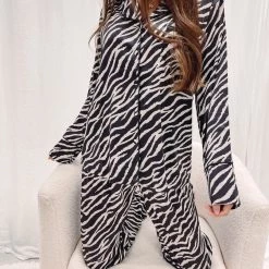 Indie Collection Zebra Pajama Set New Arrivals