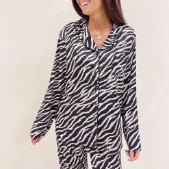 Indie Collection Zebra Pajama Set New Arrivals