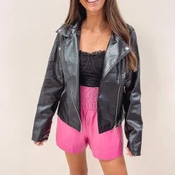 Indie Collection New Arrivals Brynn Faux Leather Jacket