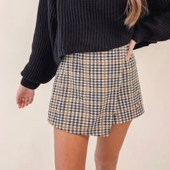 Indie Collection Charlie Plaid Skort New Arrivals