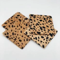 Indie Mae Leather Coasters- Set Of 2 Leather Accessories