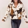 Indie Collection Fuzzy Cowprint Jacket New Arrivals