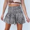 Indie Collection Cheetah Smocked Shorts