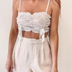 Indie Collection New Arrivals Butterfly Crop Top