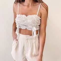 Indie Collection New Arrivals Butterfly Crop Top