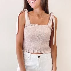 Indie Collection Adair Smocked Top (Multiple Colors) USA Collection