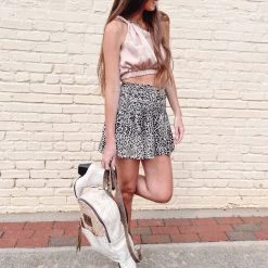 Indie Collection Cheetah Smocked Shorts