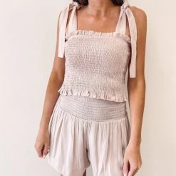 Indie Collection Adair Smocked Top (Multiple Colors) USA Collection