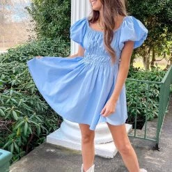Indie Collection USA Collection Belle Dress - Blue