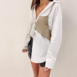 Indie Collection Contrast Button Up