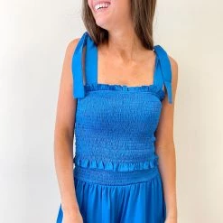 Indie Collection Adair Smocked Top (Multiple Colors) USA Collection