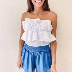 Indie Collection USA Collection Kelly Ruched Top