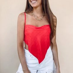 Indie Collection USA Collection Star Bandana Top