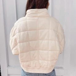 Indie Collection New Arrivals Buttercream Quilted Jacket