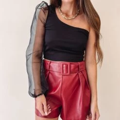 Indie Collection Jennifer Leather Shorts USA Collection