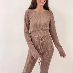 Indie Collection New Arrivals Knit Ribbed Top