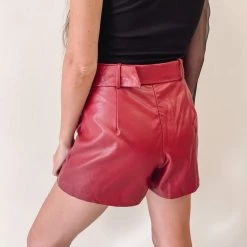 Indie Collection Jennifer Leather Shorts USA Collection