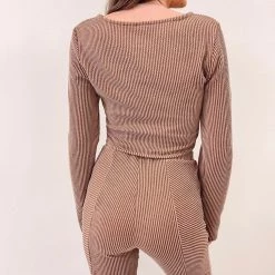 Indie Collection New Arrivals Knit Ribbed Top