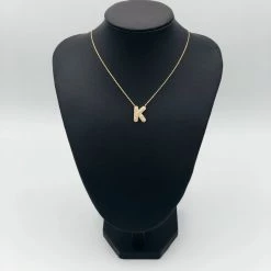 Indie Mae Jewelry Crystal Initial Necklace