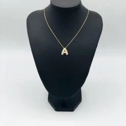 Indie Mae Jewelry Crystal Initial Necklace