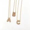 Indie Mae Jewelry Crystal Initial Necklace