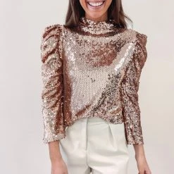 Indie Collection Gala Sequin Top