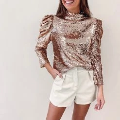 Indie Collection Gala Sequin Top