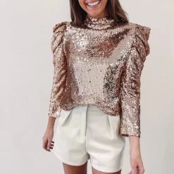 Indie Collection Gala Sequin Top