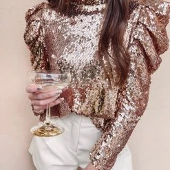 Indie Collection Gala Sequin Top