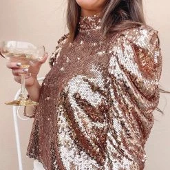 Indie Collection Gala Sequin Top