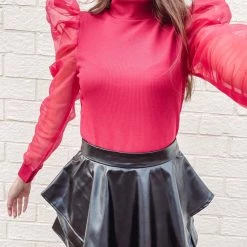 Indie Collection Hampton Puff Top - Red New Arrivals