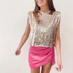 Indie Collection Gwen Sequin Top